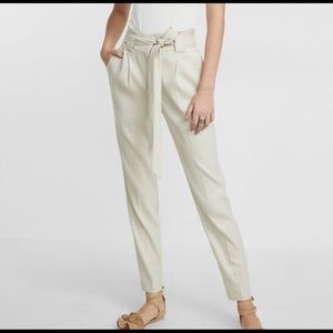 Express high waist tie pants